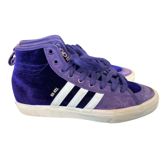 Adidas Matchcourt High RX Na-Kel Smith Sneakers, Purple Velvet, Size 8.5, Skate - Picture 3 of 8
